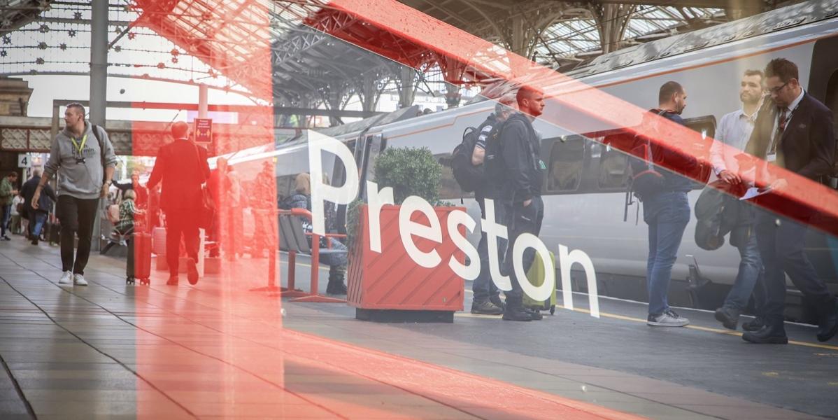 Preston sign at Preston Train Station Preston sign at Preston Train Station