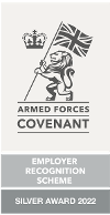 Armed Forces Covenant - Employer Recognition Scheme, Silver Award 2022