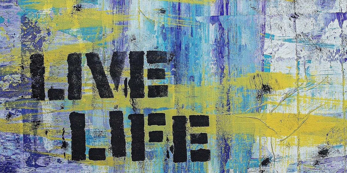 A background abstract Graffiti of live life.
