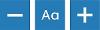 Font style and size buttons
