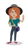 A cartoon character called Amy
